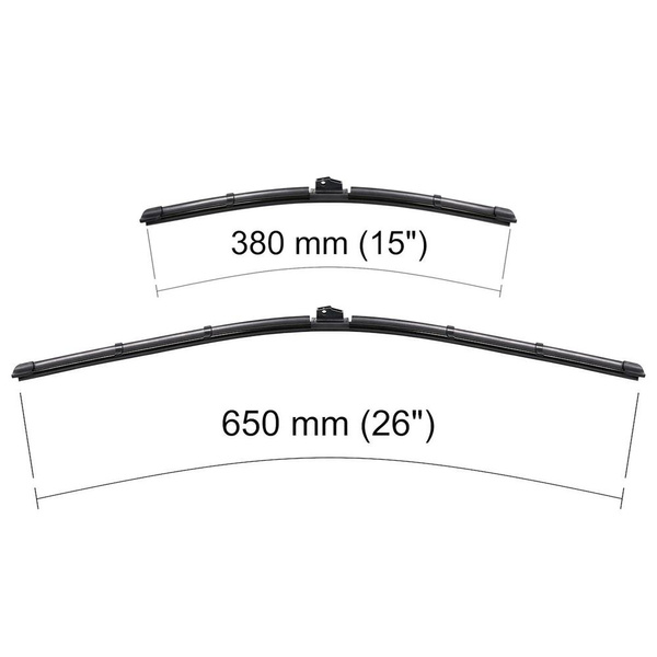 Autó ablaktörlők lapát szélvédőre a következő autótípushoz: Fiat Grande Punto III Hatchback, Van (2005-2012) - Lapos ablaktörlő lapát
