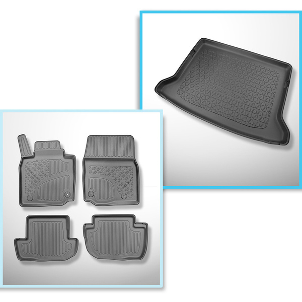 Csomagtérszőnyeg - és autószőnyegkészlet TPE: Mazda MX-30 SUV (09.2020-....)