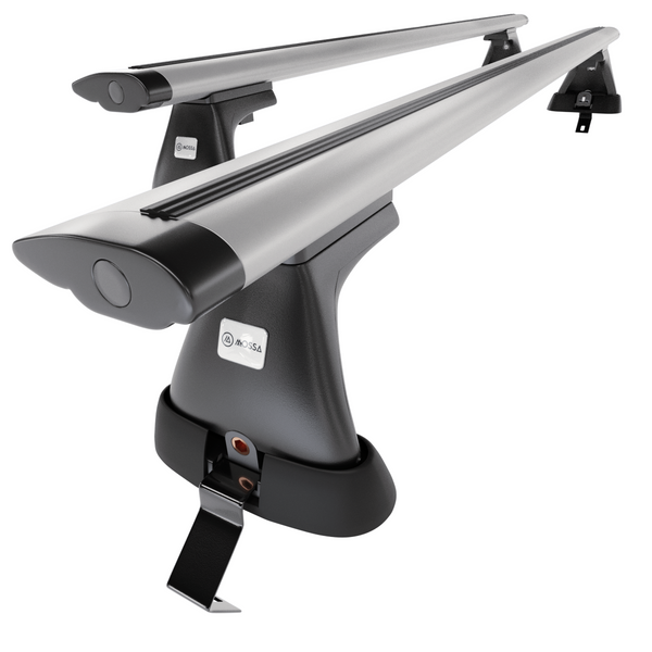 Alap tetőcsomagtartó, amely alkalmazható a: Renault Scenic mk III Egyterű (2009-2016) - ezüst - rögzítő elemek nélkül - alumínium