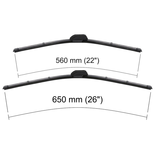 Autó ablaktörlők lapát szélvédőre a következő autótípushoz: Honda Civic VIII Szedán, Hatchback (09.2005-12.2011) - Lapos ablaktörlő lapát