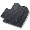 Autós gumiszőnyegek: Toyota Proace City Van (2019-....) - fekete - 2 db