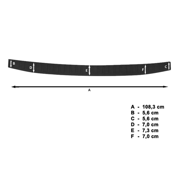 Fekete burkolat hátsó lökhárítóra Hyundai Tucson SUV (2015-2018)