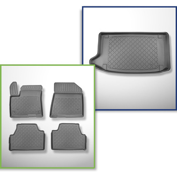 Csomagtérszőnyeg - és autószőnyegkészlet TPE: Kia e-Soul SUV (05.2019-2024) - fe