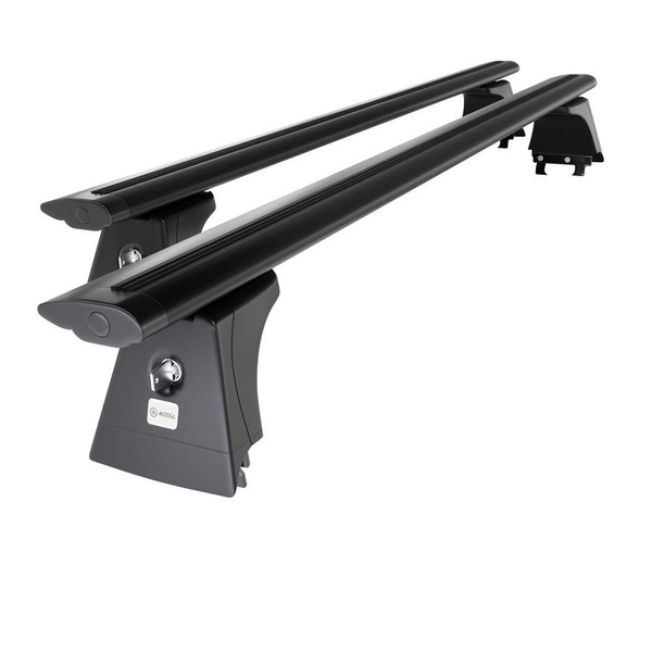 Alap tetőcsomagtartó, amely alkalmazható a: Opel Vectra C Szedán (2002-2008) - fekete - rögzítő pontok - alumínium