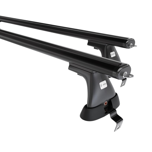 Alap tetőcsomagtartó, amely alkalmazható a: Skoda Rapid Spaceback Hatchback (2014-2019) - fekete - rögzítő elemek nélkül - alumínium