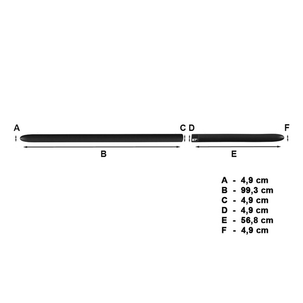 Fekete autó oldallécek Subaru Forester SUV (2008-2010)
