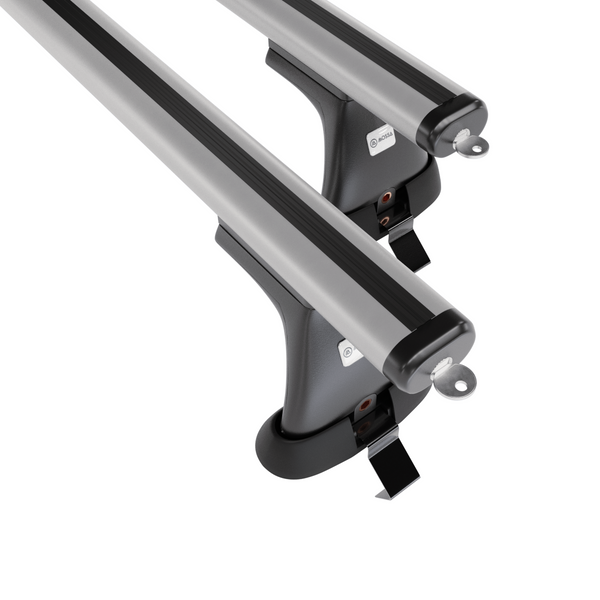 Alap tetőcsomagtartó, amely alkalmazható a: Opel Insignia Liftback (2009-2017) - ezüst - rögzítő elemek nélkül - alumínium