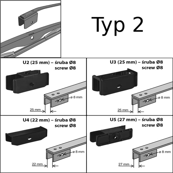 Autó ablaktörlők lapát szélvédőre a következő autótípushoz: Autosan A10 Lider / Eagle Autóbusz (2004-2019) - Sztenderd ablaktörlő lapát