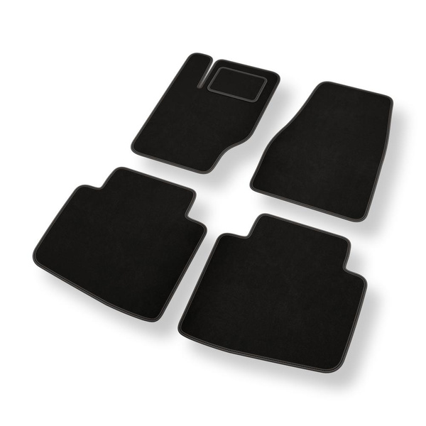 Velúrszőnyegek gépjárművekhez: Jeep Commander I SUV (2006-2010) - fekete