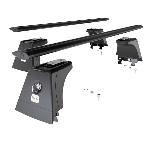 Alap tetőcsomagtartó, amely alkalmazható a: Opel Astra J mk IV Hatchback (2009-2015) - fekete - rögzítő pontok - alumínium