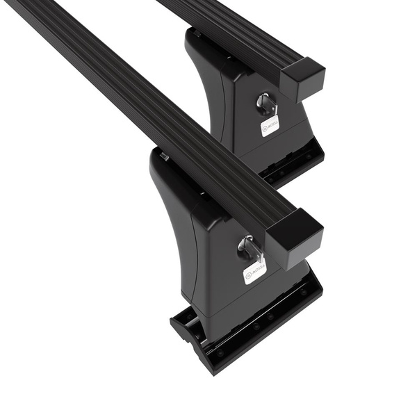 Alap tetőcsomagtartó, amely alkalmazható a: Peugeot 207 Hatchback (2006-2012) - fekete - rögzítő pontok - acél