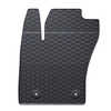 Autós gumiszőnyegek: Fiat Tipo Hatchback, Kombi (2016-....) - fekete - 4 db