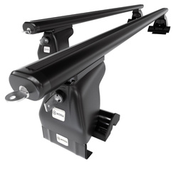 Alap tetőcsomagtartó, amely alkalmazható a: Chevrolet Epica Szedán (2006-2015) - fekete - rögzítő elemek nélkül - alumínium