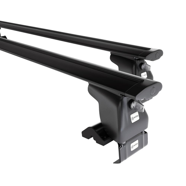 Alap tetőcsomagtartó, amely alkalmazható a: Dodge RAM 1500 Pick-Up (2009-2018) - fekete - rögzítő elemek nélkül - alumínium