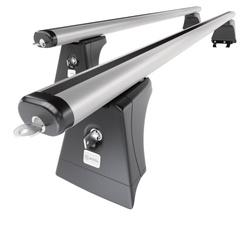 Alap tetőcsomagtartó, amely alkalmazható a: Opel Meriva B Egyterű (2010-2017) - ezüst - rögzítő pontok - alumínium