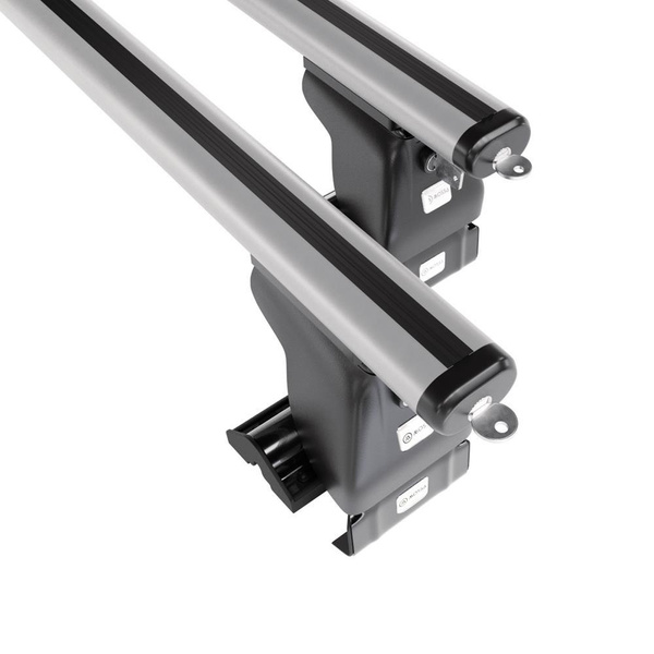 Alap tetőcsomagtartó, amely alkalmazható a: Hyundai Elantra mk V Szedán (2011-2015) - ezüst - rögzítő elemek nélkül - alumínium