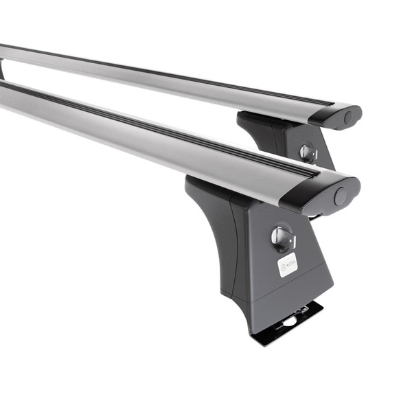 Alap tetőcsomagtartó, amely alkalmazható a: Citroen Jumper II Van (2006-2014) - ezüst - rögzítő pontok - alumínium