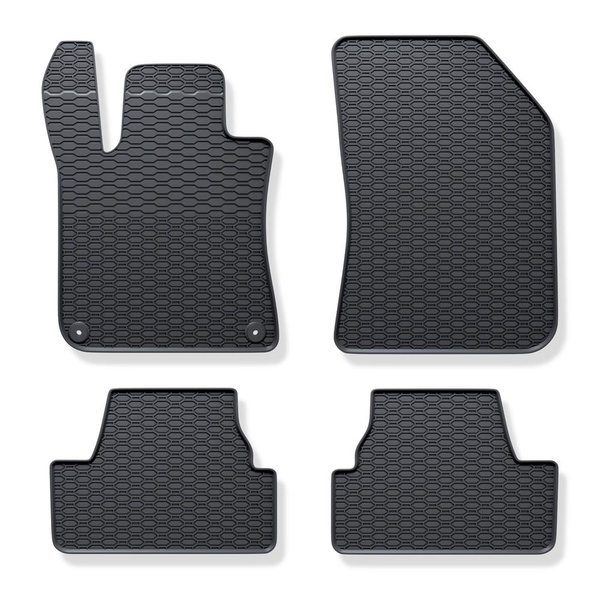 Autós gumiszőnyegek: Peugeot 308 II Hatchback (2013-2021) - fekete - 4 db