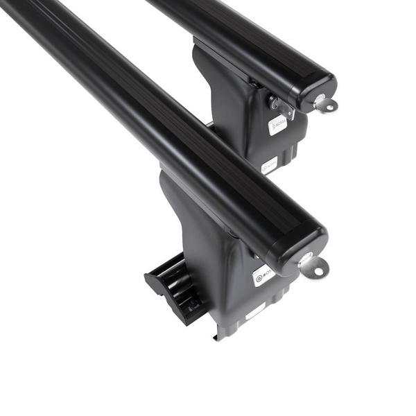 Alap tetőcsomagtartó, amely alkalmazható a: Toyota Yaris mk II Hatchback (2006-2011) - fekete - rögzítő elemek nélkül - alumínium