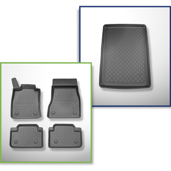 Csomagtérszőnyeg - és autószőnyegkészlet TPE: BMW 5 széria G60, G90 Limuzin (10.