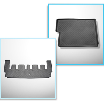 Csomagtérszőnyeg - és autószőnyegkészlet TPE: Ford Tourneo Custom L2 Van (01.201