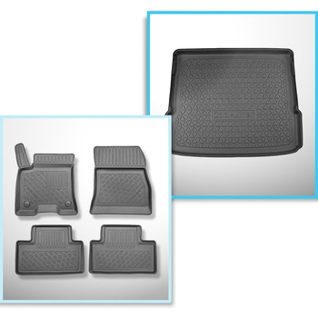 Csomagtérszőnyeg - és autószőnyegkészlet TPE: Mercedes-Benz EQB X243 SUV (12.202