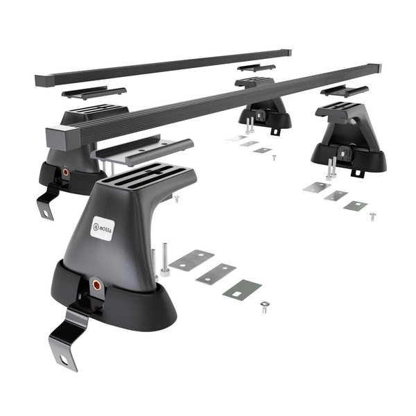 Alap tetőcsomagtartó, amely alkalmazható a: Renault Megane mk III Hatchback (2008-2016) - fekete - rögzítő elemek nélkül - acél