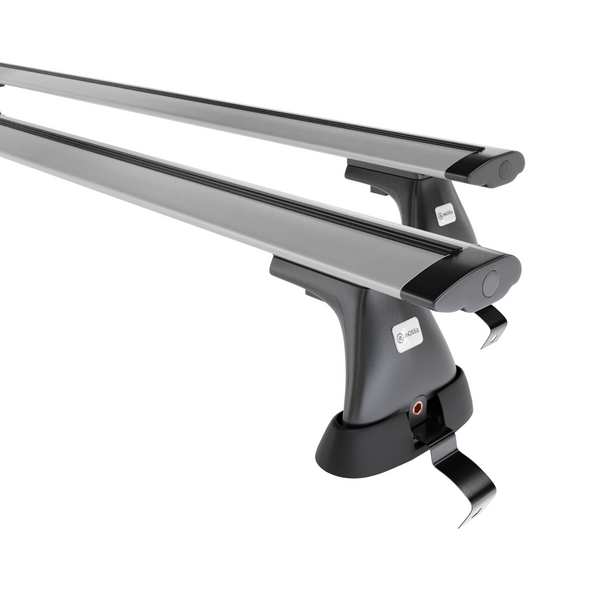 Alap tetőcsomagtartó, amely alkalmazható a: Skoda Superb mk II Liftback (2008-2015) - ezüst - rögzítő elemek nélkül - alumínium