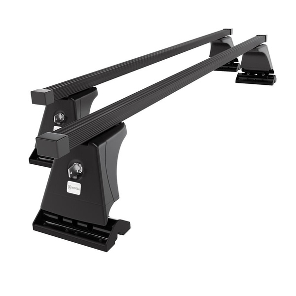 Alap tetőcsomagtartó, amely alkalmazható a: Peugeot 207 Hatchback (2006-2012) - fekete - rögzítő pontok - acél