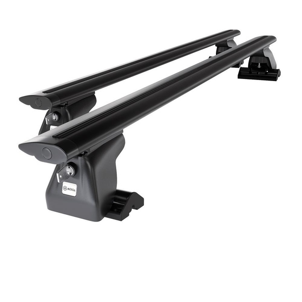 Alap tetőcsomagtartó, amely alkalmazható a: Volkswagen Caravelle T5 Van (2010-2015) - fekete - T-profil - alumínium