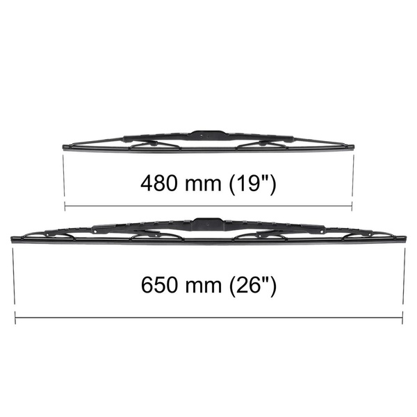 Autó ablaktörlők lapát szélvédőre a következő autótípushoz: Toyota Sienna II Egyterű (2003-2010) - Sztenderd ablaktörlő lapát