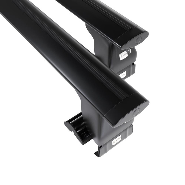 Alap tetőcsomagtartó, amely alkalmazható a: Peugeot 1007 Egyterű (2005-2009) - fekete - rögzítő elemek nélkül - alumínium