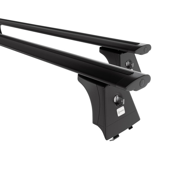 Alap tetőcsomagtartó, amely alkalmazható a: Hyundai i40 Kombi (2011-2018) - fekete - integrált reling - alumínium