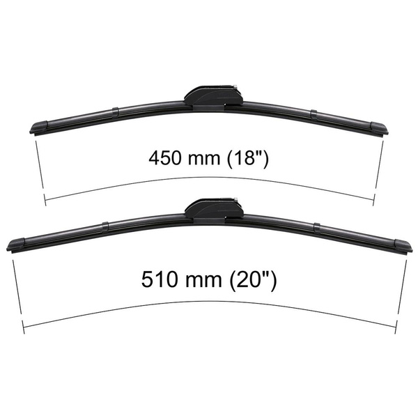 Autó ablaktörlők lapát szélvédőre a következő autótípushoz: Toyota RAV4 I SUV (04.1994-08.2000) - Lapos ablaktörlő lapát