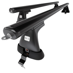 Alap tetőcsomagtartó, amely alkalmazható a: Renault Megane mk III Grandtour (2008-2016) - fekete - rögzítő elemek nélkül - alumínium