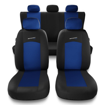 Univerzális autós üléshuzatkészlet kifejezetten: Nissan Pixo (2008-2013) - S-BL