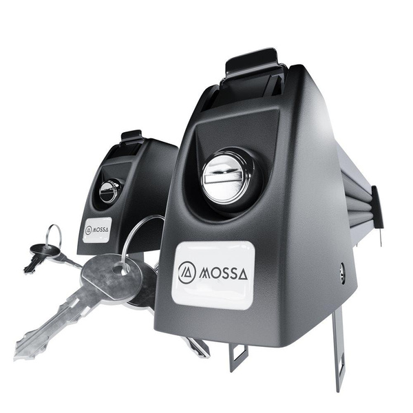 Fogantyú a síléc tetőcsomagtartón történő szállításához - Ski rack M-7703s - ezüst - 3 pár síléchez, vagy 2 snowboardhoz