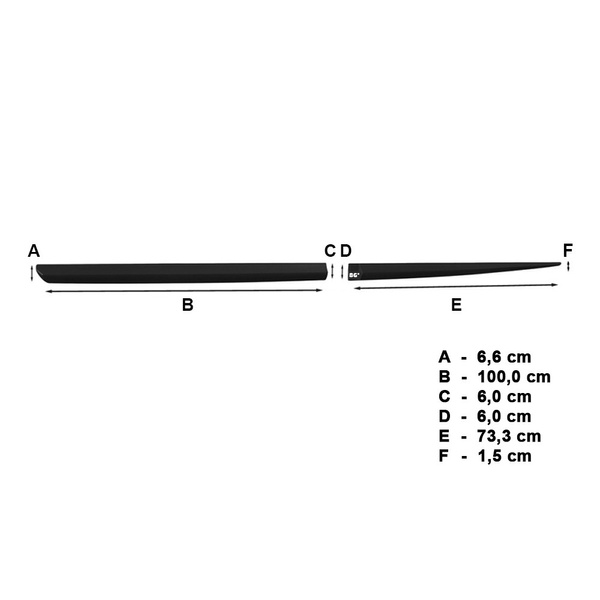 Fekete autó oldallécek Hyundai i30 CW (2007-2011)
