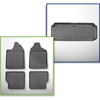 Csomagtérszőnyeg - és autószőnyegkészlet TPE: Aixam Miniauto Cross Hatchback (20