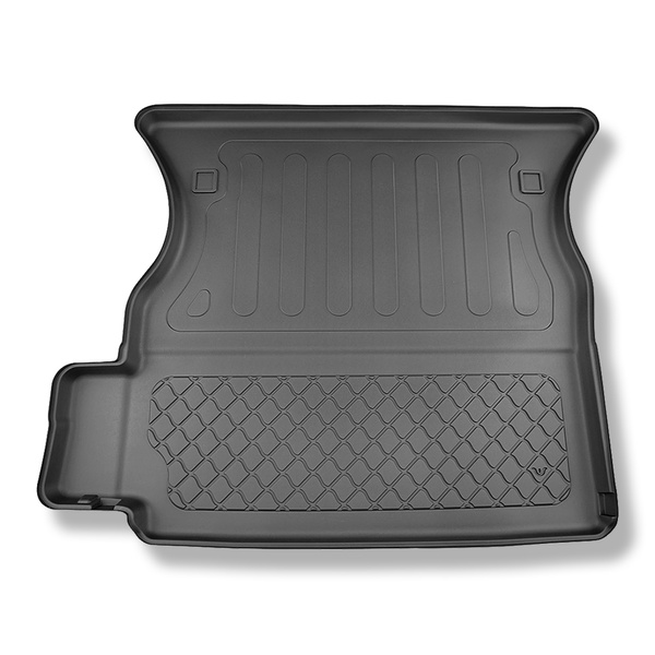 Méretre készült csomagtérszőnyegek: Tesla Model X SUV (01.2021-....) - 6/7 hely; a második sor ülés mögé (harmadik sor lenyitott)