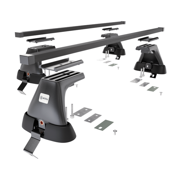 Alap tetőcsomagtartó, amely alkalmazható a: Opel Insignia Szedán (2009-2017) - fekete - rögzítő elemek nélkül - acél