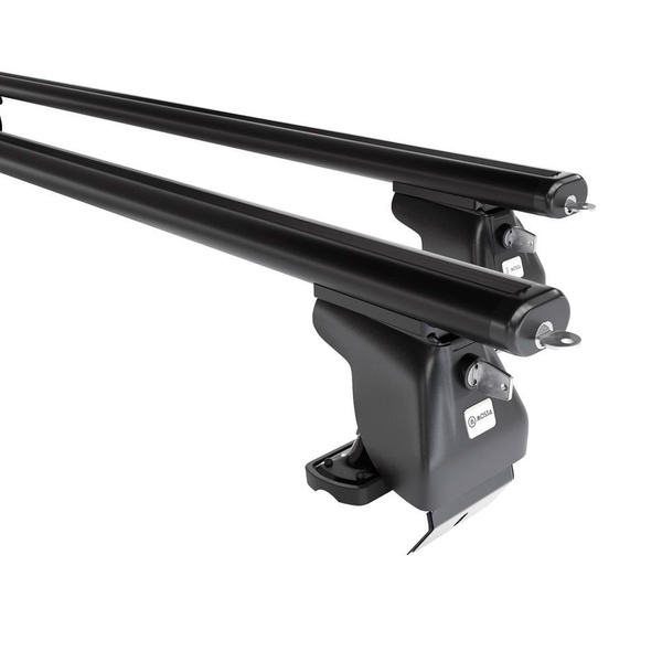 Alap tetőcsomagtartó, amely alkalmazható a: Renault Captur I SUV (2013-2019) - fekete - rögzítő elemek nélkül - alumínium