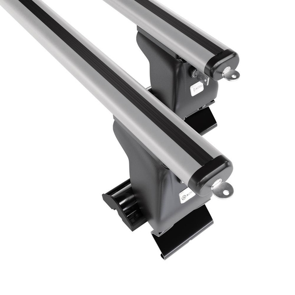 Alap tetőcsomagtartó, amely alkalmazható a: Hyundai H-1 Van (2008-2021) - ezüst - rögzítő elemek nélkül - alumínium