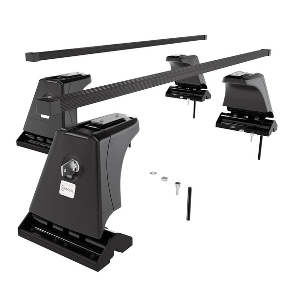 Alap tetőcsomagtartó, amely alkalmazható a: Peugeot 207 Hatchback (2006-2012) - fekete - rögzítő pontok - acél