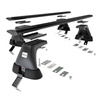 Alap tetőcsomagtartó, amely alkalmazható a: Opel Astra K mk V Hatchback (2016-2022) - fekete - rögzítő elemek nélkül - alumínium