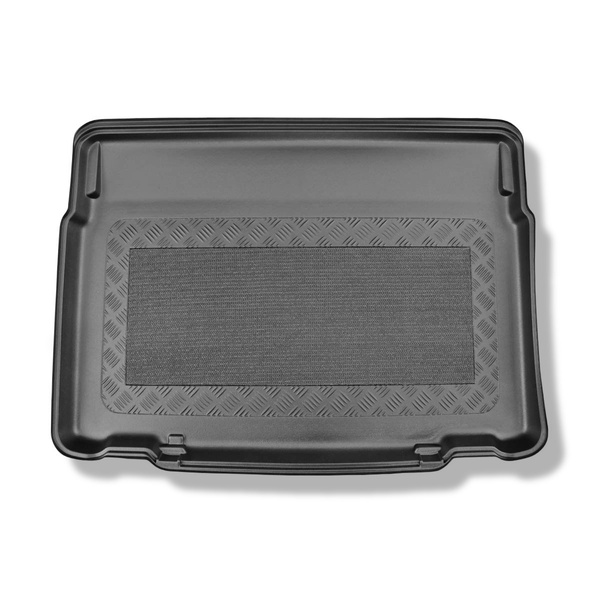 Méretre készült csomagtérszőnyegek: Citroen C3 Aircross II SUV (11.2017-2024) - alsó csomagtartó; mozgó padló legalacsonyabb pozícióban, vagy mozgó padló nélkül; hátsó ülések nyithatóak és csúsztatható