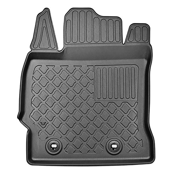 Csomagtérszőnyeg - és autószőnyegkészlet TPE: Toyota Auris II Touring Sports (07.2013-12.2018) - felső csomagtartó; autókhoz dupla padlós csomagtartókkal; szintén hibridhez