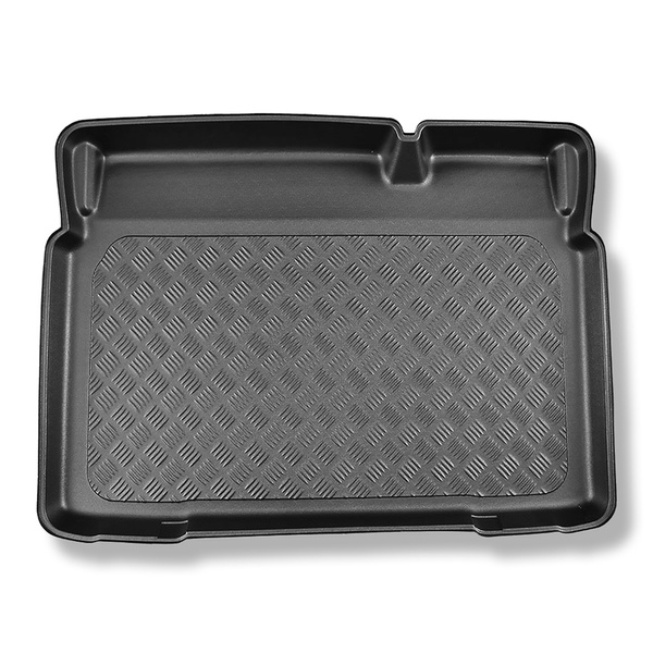 Méretre készült csomagtérszőnyegek: Opel Crossland X SUV (06.2017-2021) - alsó csomagtartó előkészítve a csomagtartó mozgó padlója alá; csomagtartó mozgó padló alatt / nélkül (Flex Floor)