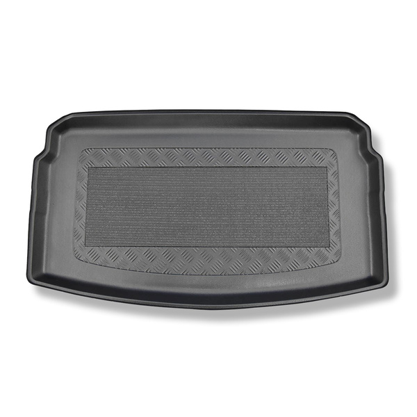 Méretre készült csomagtérszőnyegek: Volkswagen Polo VI 2G AW Hatchback (10.2017-....) - alsó csomagtartó; mozgó padló legalacsonyabb pozícióban