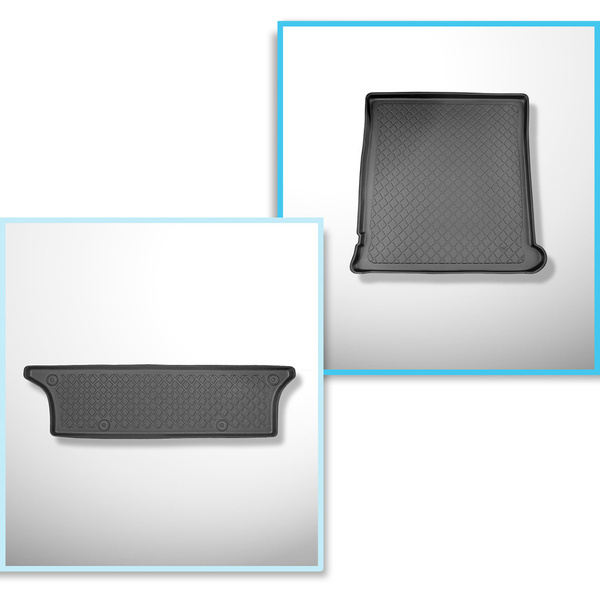 Csomagtérszőnyeg - és autószőnyegkészlet TPE: Seat Alhambra I Van (1995-08.2010) - 7 hely; harmadik sor ülés kivéve